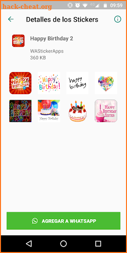 🎈🎉 WAStickerApps - Happy Birthday screenshot