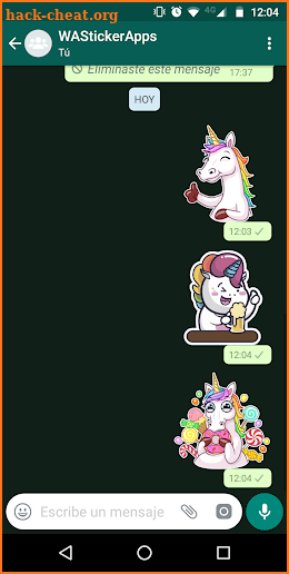 🦄 WAStickerApps - Kawaii Unicorns screenshot