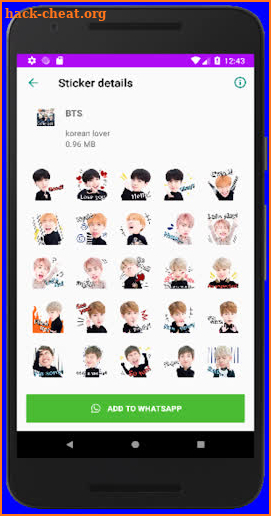 WAStickerApps Kpop Idol Sticker screenshot