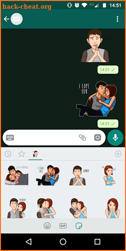 💘 WAStickerApps - Love and Couples screenshot