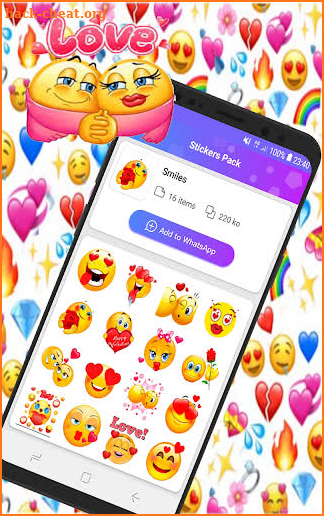 WAStickerApps love gif stickers for whatsapp screenshot