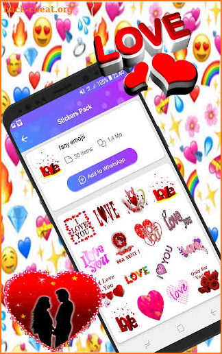 WAStickerApps love gif stickers for whatsapp screenshot