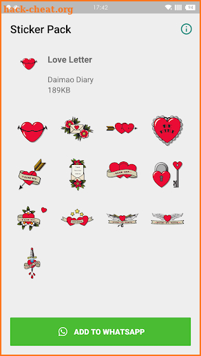 WAStickerApps - Love Letter screenshot