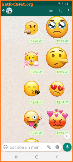 Wastickerapps love stickers emojis for Whatsapp screenshot