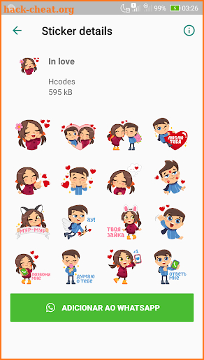 WAStickerApps - Love Stickers for WhatsApp screenshot