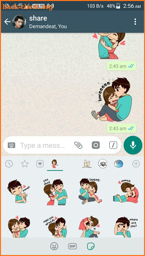 WAStickerApps - Love Stickers Pack For Whatsapp screenshot