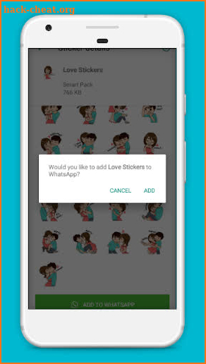 WAStickerApps Love Stickers Packs screenshot
