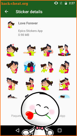 WAstickerApps Love Stickers (Romantic) screenshot