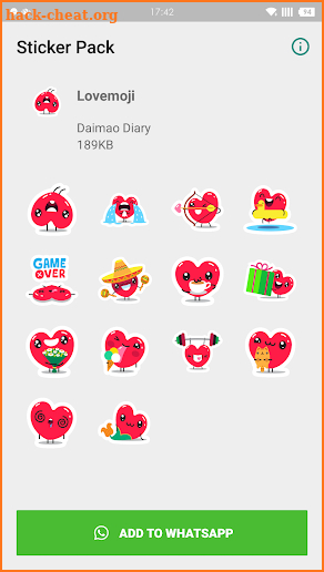 WAStickerApps - Lovemoji screenshot