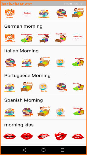 WAStickerApps Morning Stickers screenshot