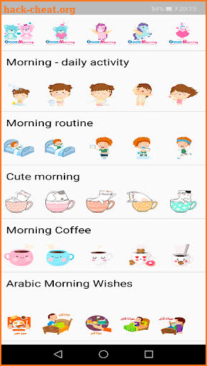 WAStickerApps Morning Stickers screenshot