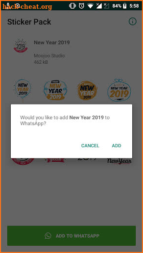 WAStickerApps New Year 2019 screenshot