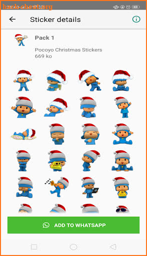 WAStickerApps POCOYO STICKERS screenshot