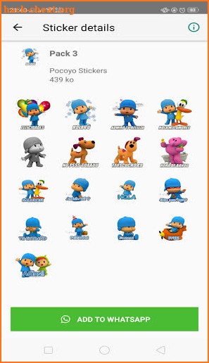 WAStickerApps POCOYO STICKERS screenshot