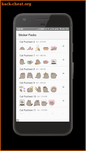 WAStickerApps - Pusheen Cat Sticker for Chat screenshot