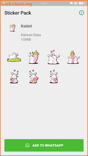 WAStickerApps - Rabbit screenshot