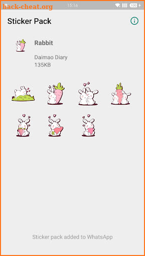 WAStickerApps - Rabbit screenshot