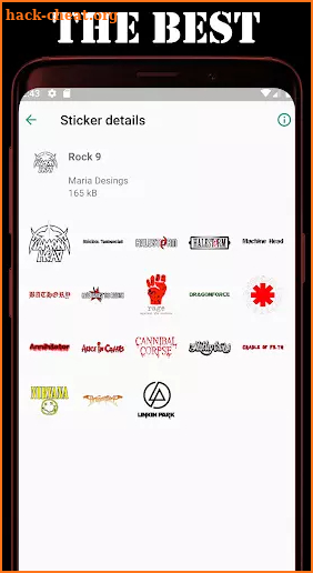 Wastickerapps Rock Metal screenshot