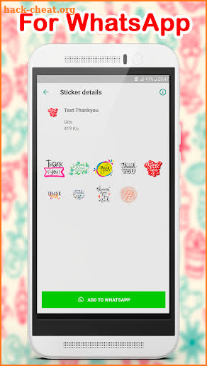 WAStickerApps Thank You screenshot