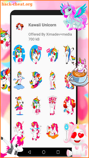 WAStickerApps Unicorn screenshot