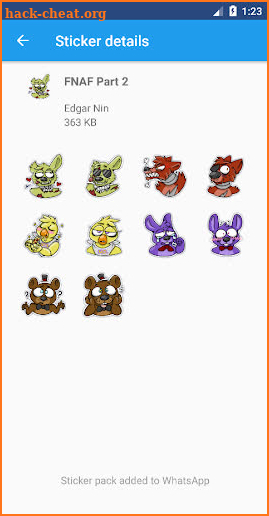 WAStickers - Fnaf Stickers screenshot