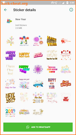 WAStickers New Year screenshot