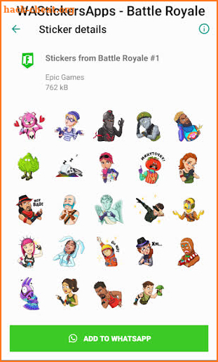 WAStickersApps - Battle Royale Stickers screenshot