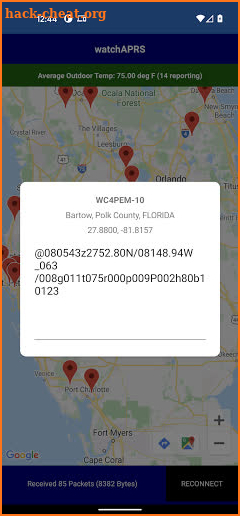 Watch APRS - Amateur Radio APRS Tracking screenshot