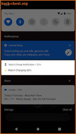 Watch Charging Notification screenshot