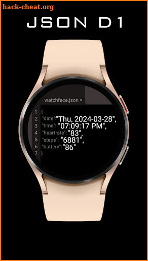 Watch Face Digital JSON D1 screenshot