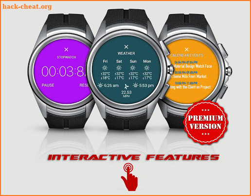 Watch Face - Material Interactive screenshot