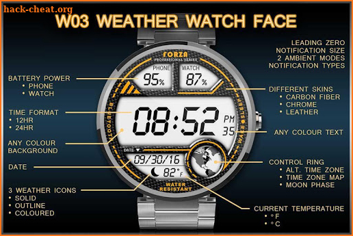 Watch Face W03 Android Wear screenshot