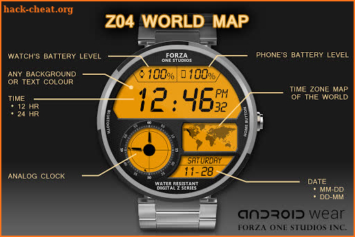 Watch Face Z04 Android Wear screenshot