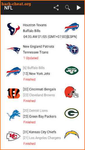 Watch Live American Football Score and Streaming screenshot