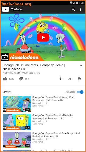 Watch SpongeBob screenshot