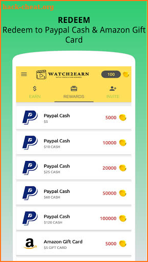 Watch2Earn - Cash Earning App screenshot