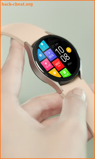 Watchface Flat Simple Watch4 screenshot