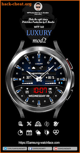 Watchface WFP 160 LUXURY Mod2 screenshot