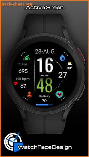 WaTchG018: Digital watch face screenshot