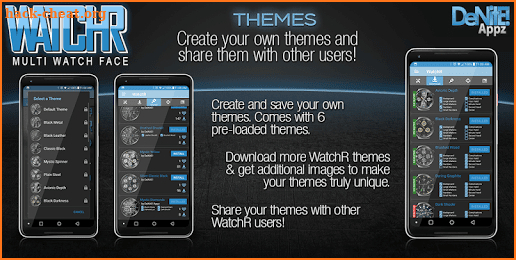 WatchR - Multi Watch Face & Clock Widget screenshot