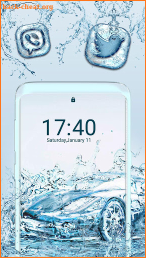 Water Car Launcher Theme screenshot