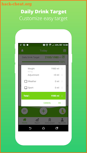 Water Drink Reminder Free – Water Tracker & Alarm screenshot