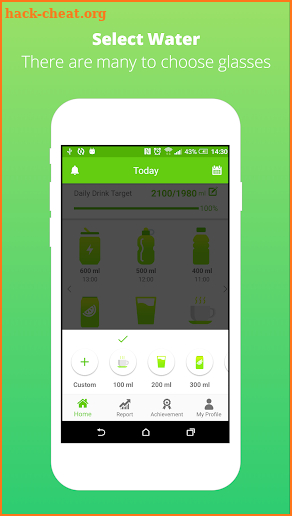 Water Drink Reminder Free – Water Tracker & Alarm screenshot