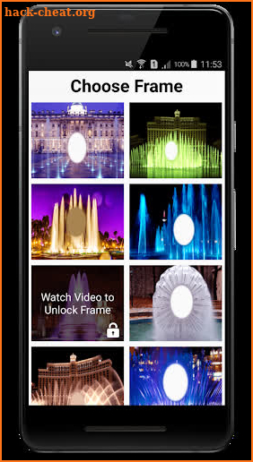 Water Fountain Photo Frames screenshot