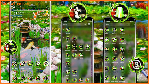 Water Garden Theme Launcher screenshot