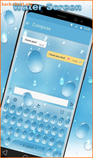 Water Screen Keyboard Theme screenshot