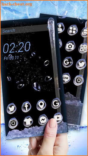 Water Splash, Waterdrop Theme & Live Wallpaper screenshot