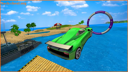 Water Surfer Car Stunts Racer screenshot