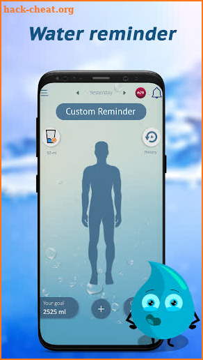 Water tracker - drink water reminder & H2O Balance screenshot