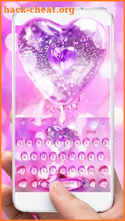 Waterdrop Love Keyboard Theme screenshot